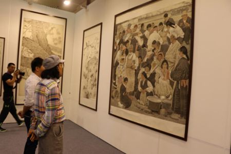 艺术家王根生作品应邀参展19届艺博会引关注