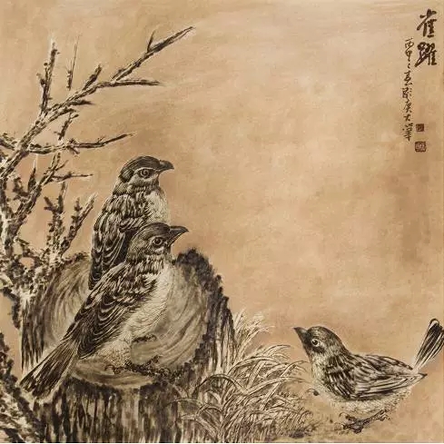 “火笔”作画——沈卫庚老师“永不褪色”的绘画艺术