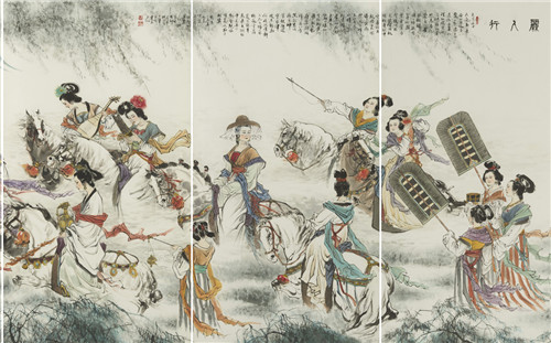 雒建安《大唐丝路盛景图》绽放金色丝路·盛世辉煌主题绘画展