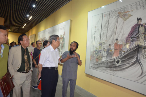 雒建安《大唐丝路盛景图》绽放金色丝路·盛世辉煌主题绘画展