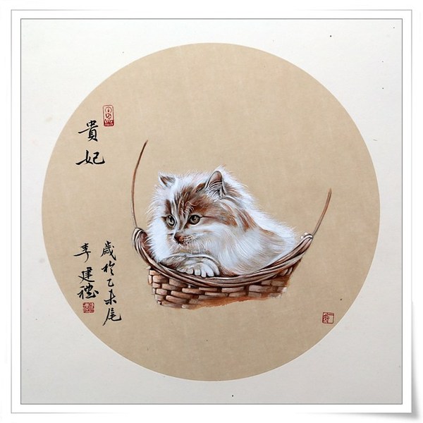 画家李建礼笔下的猫咪