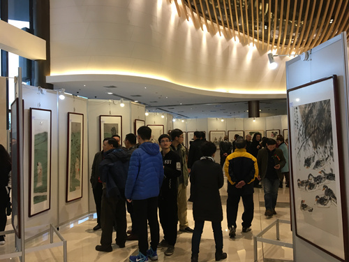 “旭海·金梦海湾8号杯”中国名家书画作品展开幕