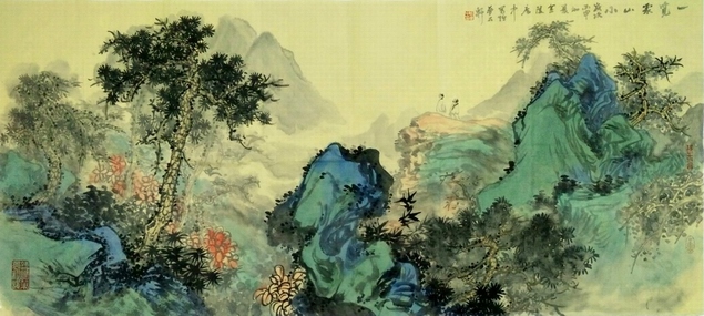 周广中2016青绿山水画随想