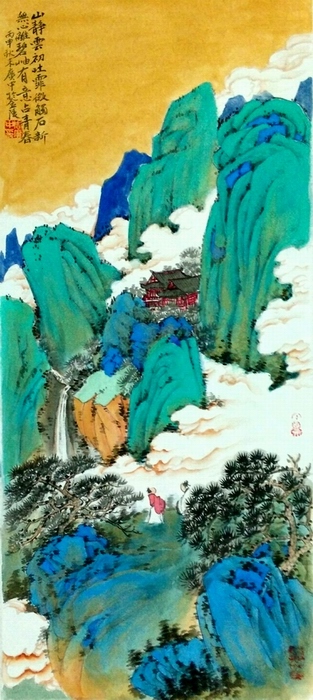 周广中2016青绿山水画随想