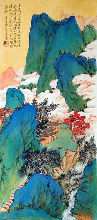 周广中2016青绿山水画随想