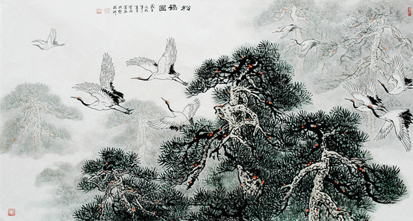 中国著名山水画家贺振宽作品欣赏
