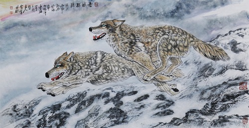 翰墨千秋签约代理左进伟、高伟等艺术家作品正在联展