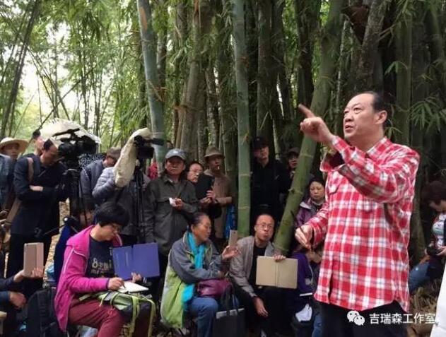《劲节铁骨 浩气凌云》-吉瑞森教授为人民大会堂创作巨幅竹子