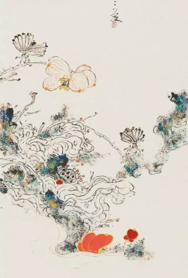 云水谣-幻荷刘三余焦墨作品展在北京东岳庙开展