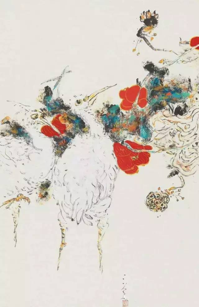 云水谣-幻荷刘三余焦墨作品展在北京东岳庙开展