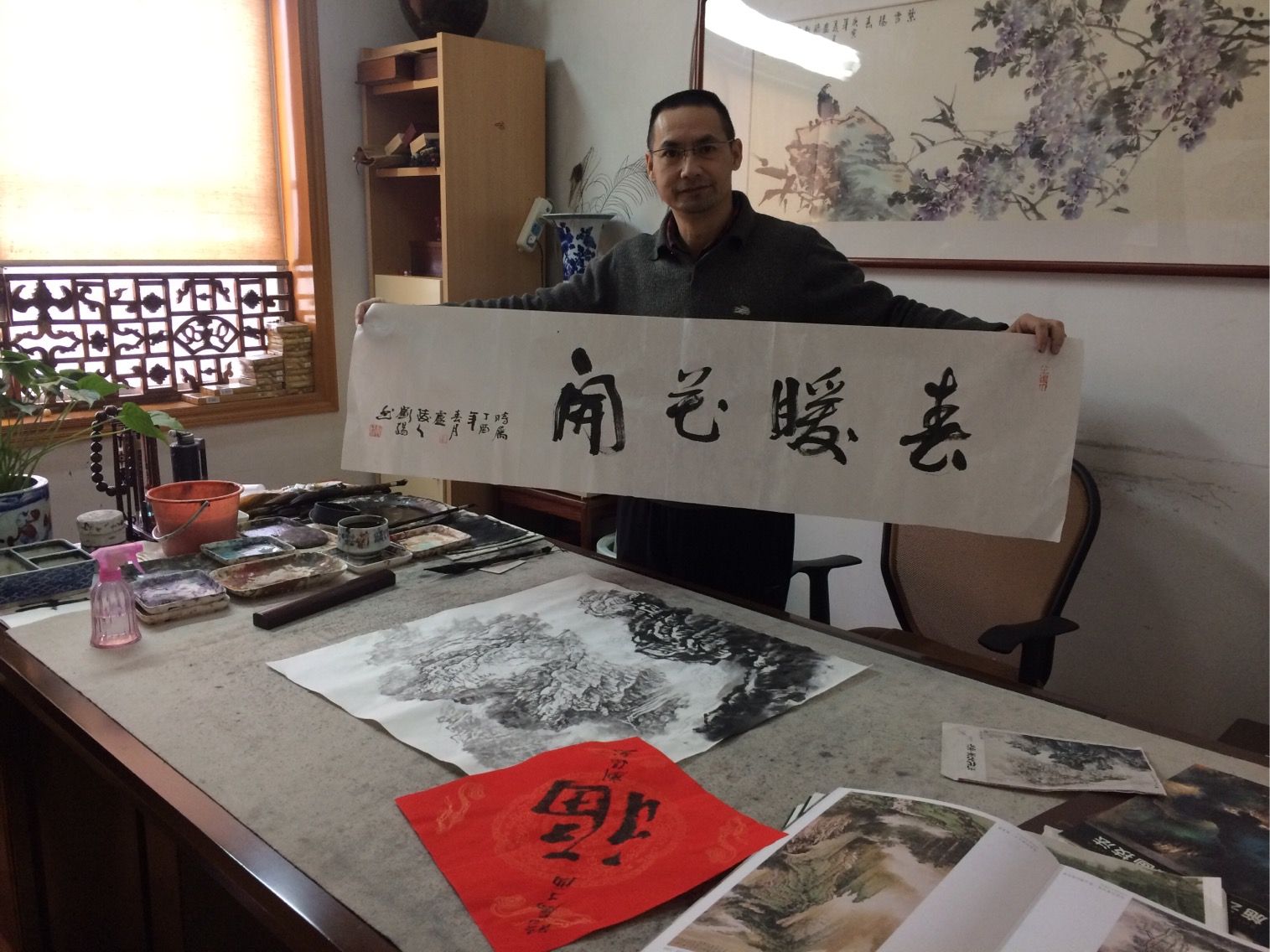 明月书画艺术馆开门红