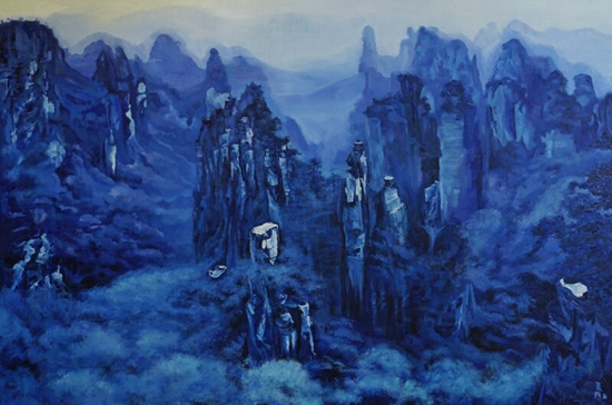 追梦湘西——刘国柱大型文化遗产主题绘画展在京举行