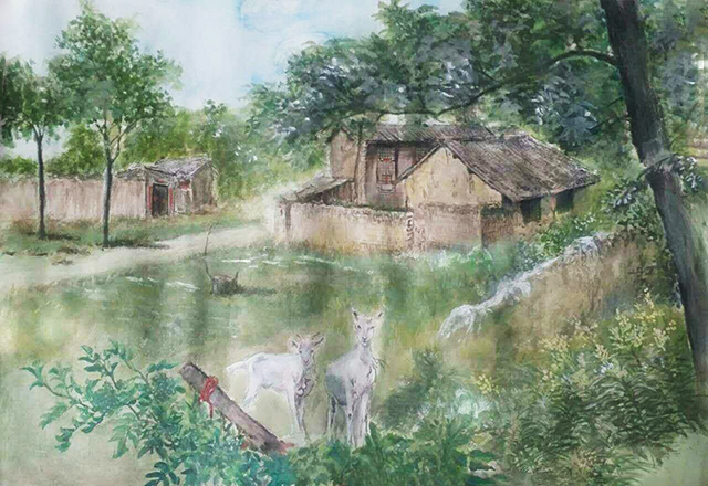 双院的《乡村记忆》画，让我想家