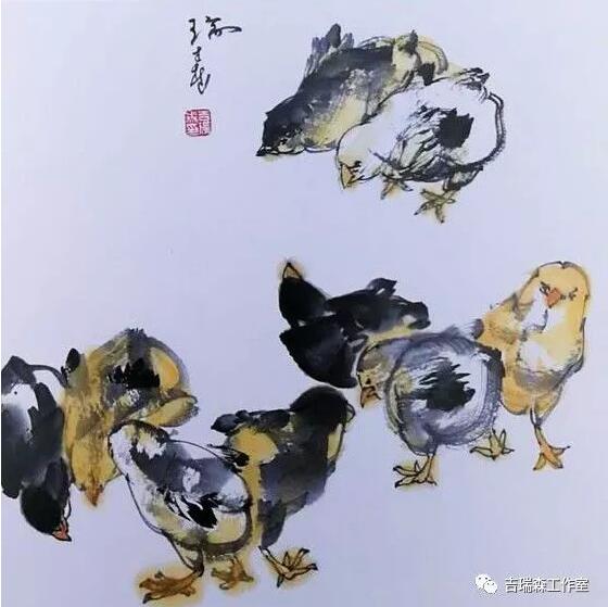 跟吉瑞森教授学画禽鸟——鸡
