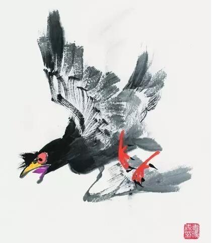 跟吉瑞森教授学画禽鸟----《八哥》