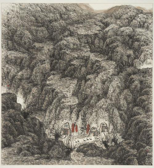 杨旭尧山水画艺术
