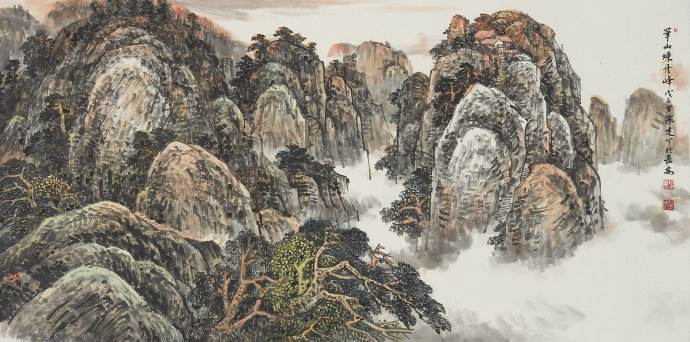 杨旭尧山水画艺术