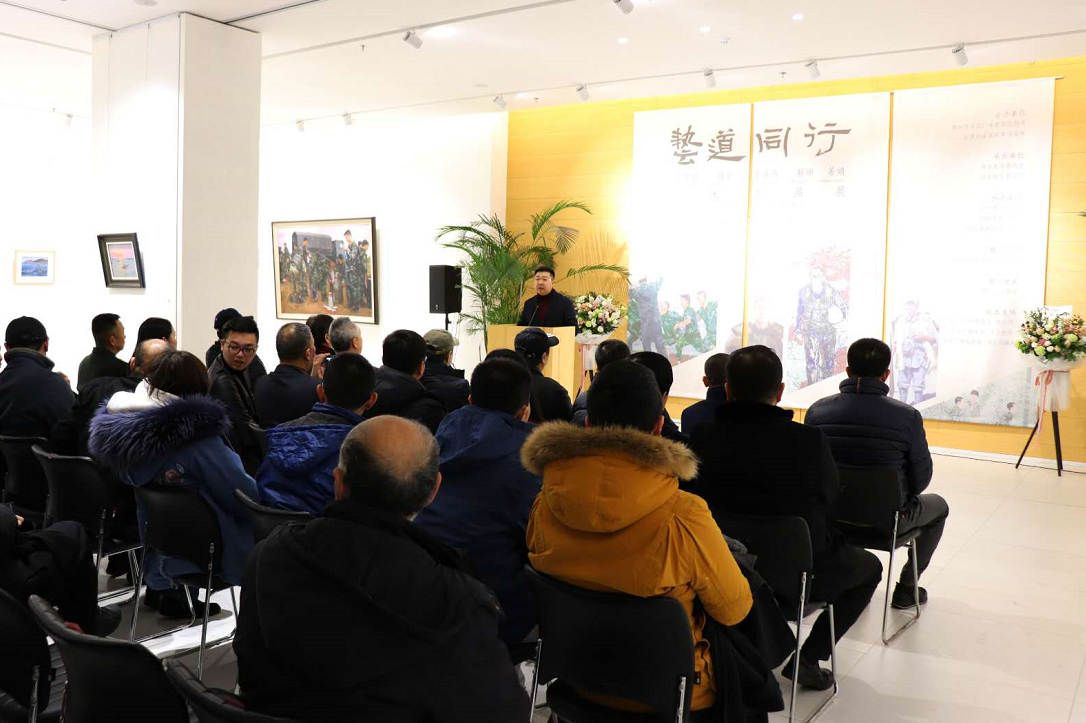 “艺道同行”时贯宇 萌芳 孙嘉远 解坤 姜婧美术作品展开幕式圆满成功