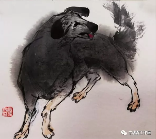 吉瑞森教授狗年画狗