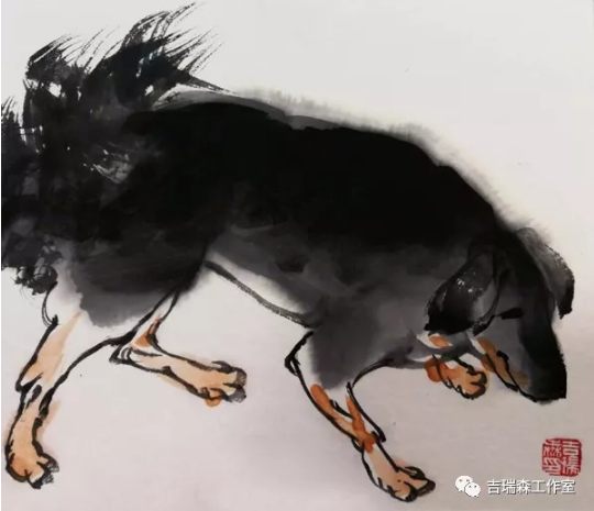 吉瑞森教授狗年画狗