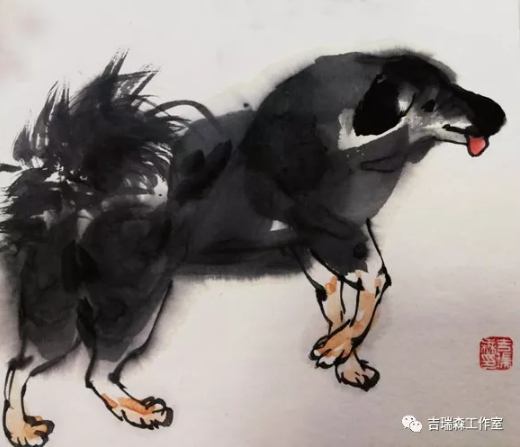 吉瑞森教授狗年画狗