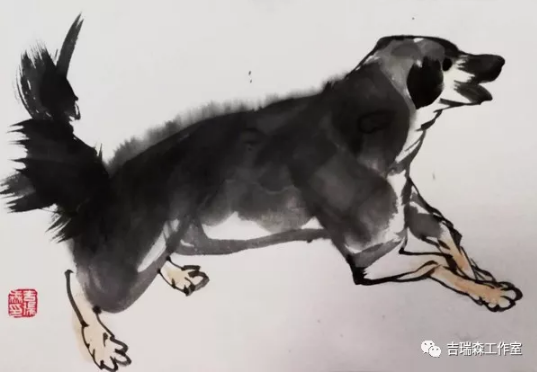 吉瑞森教授狗年画狗