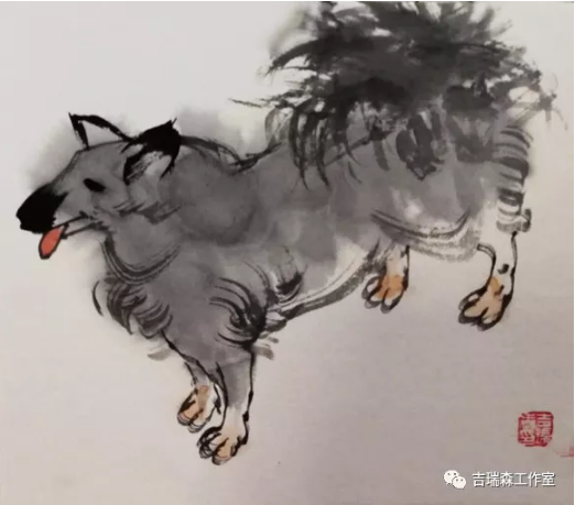 吉瑞森教授狗年画狗