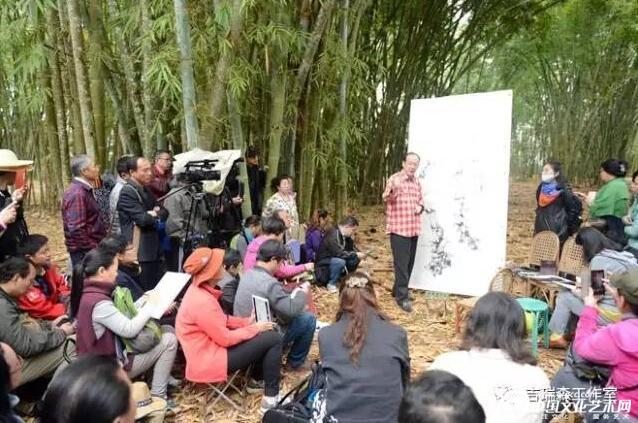 《劲节铁骨 浩气凌云》-吉瑞森教授为人民大会堂创作巨幅竹子作品