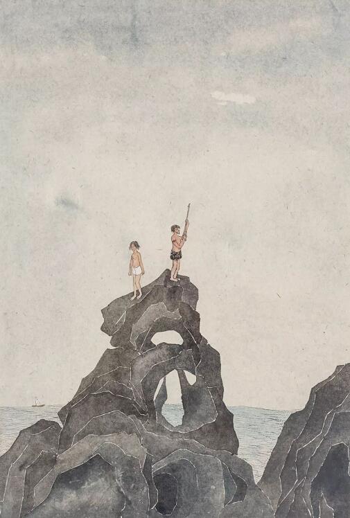 山海·孤岛--郭彬彬水墨作品