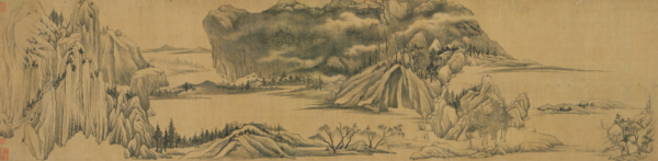 董其昌大展最后一次换展：董源“待渡图”与顾绣东山图