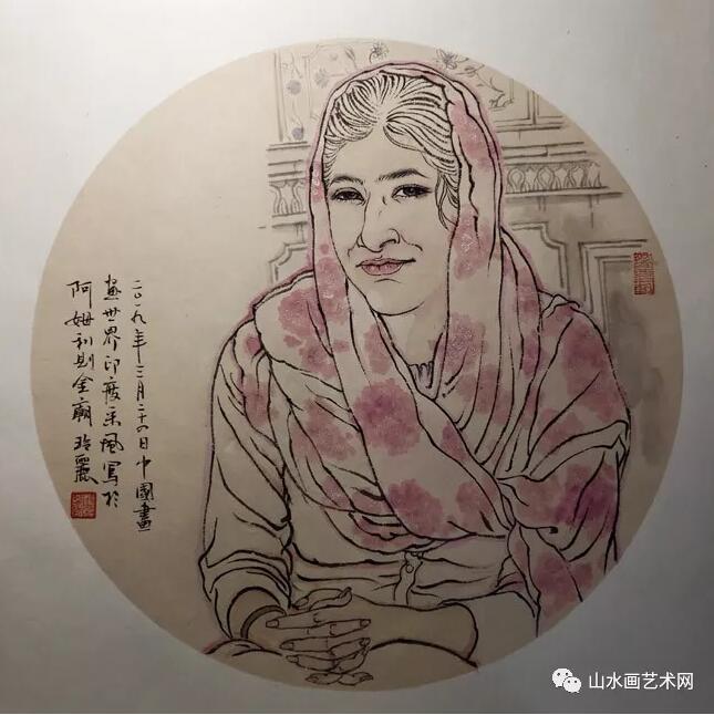 中国美术名家印度采风团--中国画画世界