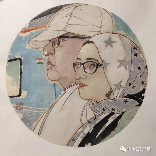 中国美术名家印度采风团--中国画画世界