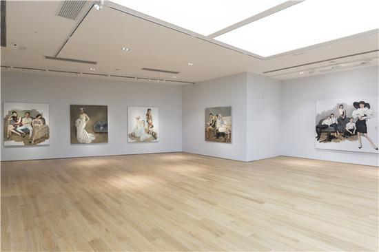 陈丹青新展亮相香港当代唐人：大幅画布上现场写生