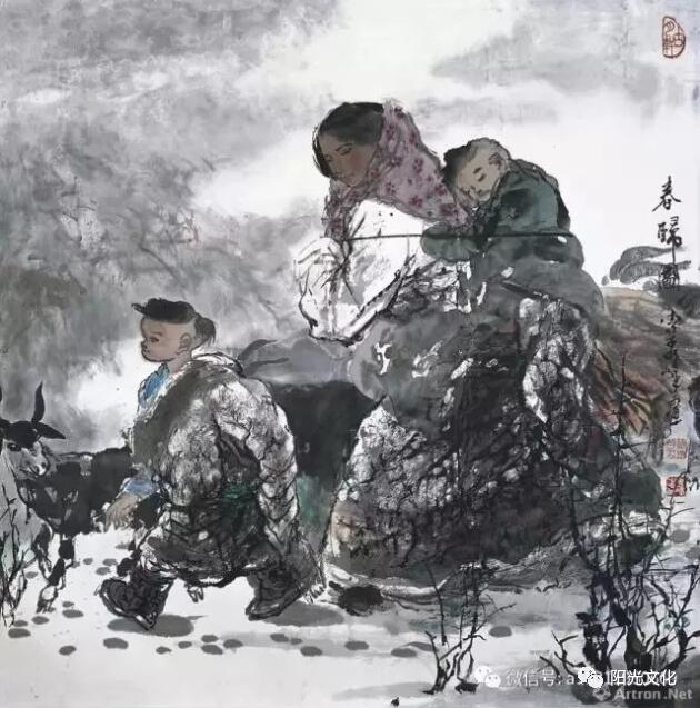 【公益活动】著名画家李秀峰参加“中国美术家彩绘一带一路画展暨陕西山阳书画捐赠义购扶贫活动”
