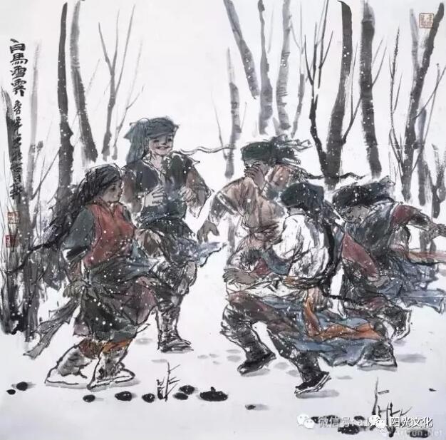 【公益活动】著名画家李秀峰参加“中国美术家彩绘一带一路画展暨陕西山阳书画捐赠义购扶贫活动”