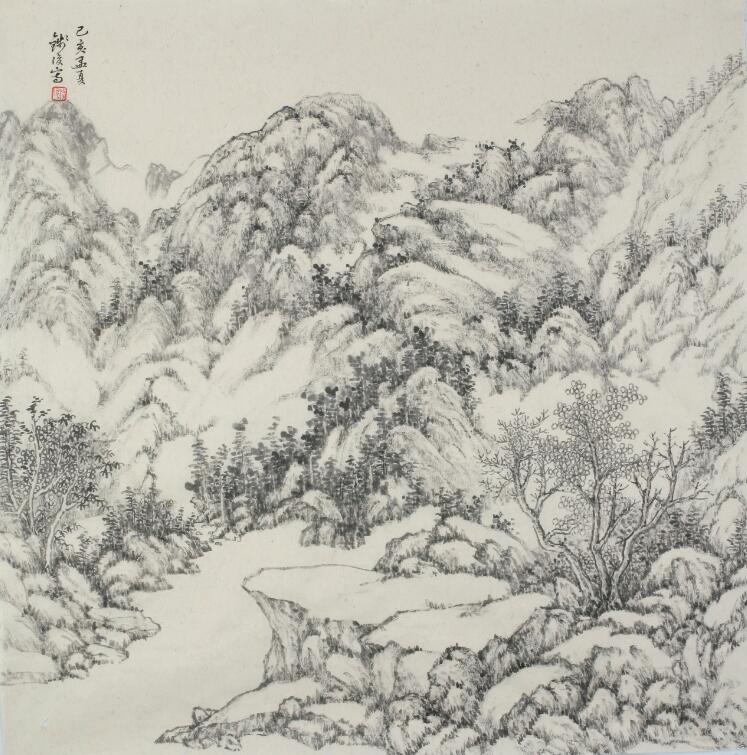 钱俊绘画印象——溪山如我心 绘我青云志