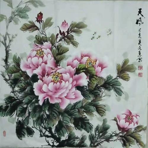 书画家李文进/彩墨绝代天香色 众芳燕舞写春秋