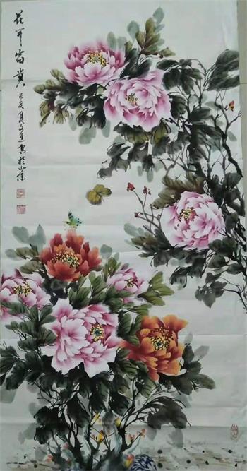微信图片_20190815154511.jpg 书画家李文进/彩墨绝代天香色 众芳燕舞写春秋