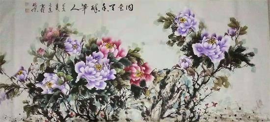 微信图片_20190815153143.jpg 书画家李文进/彩墨绝代天香色 众芳燕舞写春秋