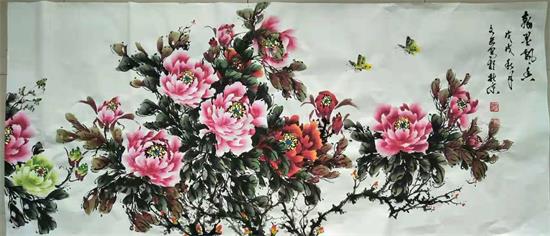 微信图片_20190815153102.jpg 书画家李文进/彩墨绝代天香色 众芳燕舞写春秋