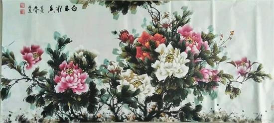 微信图片_20190815153150.jpg 书画家李文进/彩墨绝代天香色 众芳燕舞写春秋