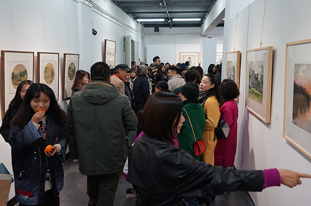 丘山明志·王辉之晏若高阳个人作品展在杭开幕